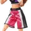 Barbie Made to Move Doll & Accessories, Brunette Boxer Wearing Removable Uniform with Boxing Gloves, 22 Bendable Joints - 3