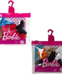 Barbie Shoe Accessory Bundle with 10 Total Pairs of Doll Shoes