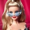 Barbie Signature Doll, 65th Anniversary Collectible with Blonde Hair, Black and White Gown, Sapphire Gem Earrings and Sunglasses - 3