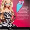 Barbie Signature Doll, 65th Anniversary Collectible with Blonde Hair, Black and White Gown, Sapphire Gem Earrings and Sunglasses - 6