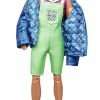 Barbie BMR1959 Ken Fully Poseable Fashion Doll with Neon Hair, in Neon Overalls and Puffer Jacket, with Accessories and Doll Stand - 1