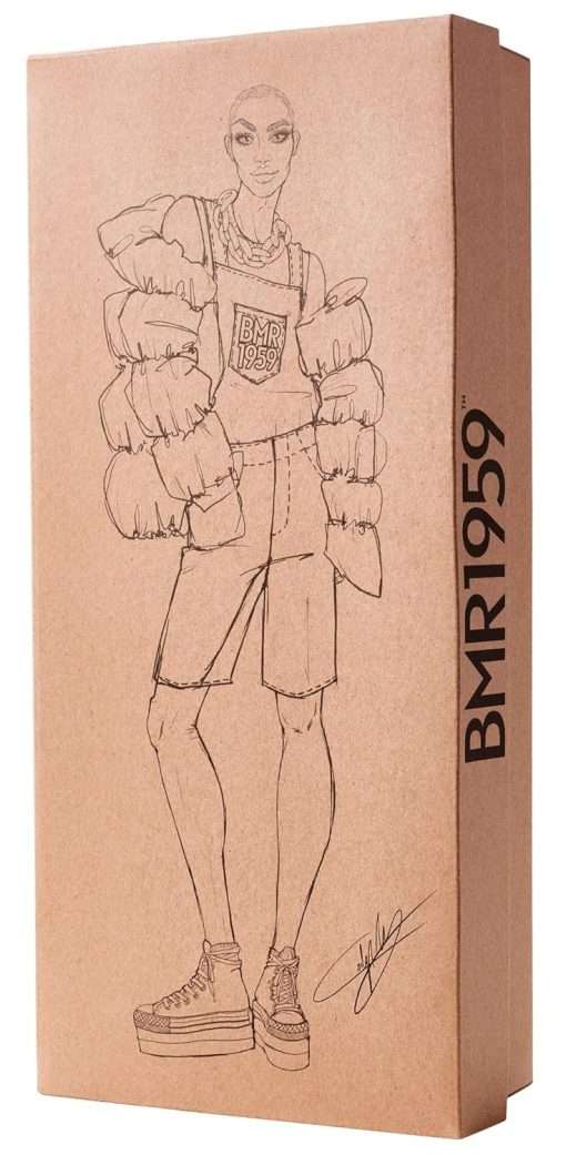 Barbie BMR1959 Ken Fully Poseable Fashion Doll with Neon Hair, in Neon Overalls and Puffer Jacket, with Accessories and Doll Stand - 6