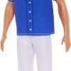 Barbie Fashionistas Ken Doll #226 Wearing a Removable Western Shirt, Pants & Boots, Blonde Fashion Doll, 65th Anniversary Collectible - 1