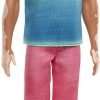 Barbie Fashionistas Ken Fashion Doll #192 with Brunette Cropped Hair & Vitiligo in Malibu Tank, Shorts & Sandals - 1