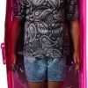 Barbie Fashionistas Ken Fashion Doll #204 with Man Bun in Paisley Tee, Shorts & Yellow Sneakers - 6