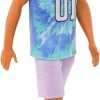Barbie Fashionistas Ken Fashion Doll #212 with Prosthetic Leg, Los Angeles Jersey, Purple Shorts & Sneakers - 5