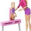 Barbie Gymnastics Coach Dolls & Playset with Coach Doll, Student Small Doll & Balance Beam with Clip & Sliding Mechanism - 3