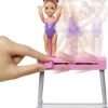 Barbie Gymnastics Coach Dolls & Playset with Coach Doll, Student Small Doll & Balance Beam with Clip & Sliding Mechanism - 4