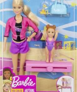 Barbie Gymnastics Coach Dolls & Playset with Coach Doll, Student Small Doll & Balance Beam with Clip & Sliding Mechanism - 6