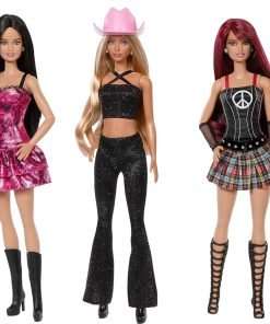 Barbie RBD Set of 5 Fashion Dolls with Roberta, Mia, Lupita, Diego & Giovanni in Removable Concert Looks, Band Collectible - 1