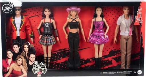 Barbie RBD Set of 5 Fashion Dolls with Roberta, Mia, Lupita, Diego & Giovanni in Removable Concert Looks, Band Collectible - 6