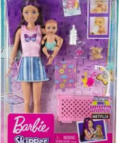 Barbie Skipper Babysitters Inc Crib Toy Playset with Skipper Doll, Baby Doll with Sleepy Eyes, Furniture & Accessories - 6