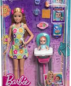 Barbie Skipper Doll & Playset with Accessories, Babysitting Set Themed to Mealtime, Color-Change Toy Play - 6