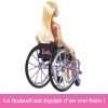 Barbie Fashionistas Doll #194 with Wheelchair & Ramp, Straight Blonde Hair & Rainbow Romper with Accessories - 4