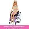 Barbie Fashionistas Doll #194 with Wheelchair & Ramp, Straight Blonde Hair & Rainbow Romper with Accessories - 5