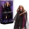 Barbie Music Series Doll, Stevie Nicks Collectible Wearing Velvety Black Dress with Tambourine Accessory & Doll Stand - 1