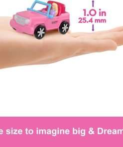 Bundle of Barbie Mini BarbieLand Mini Dreamhouse with Surprise 1.5-inch Doll, Furniture & Accessories, Elevator & Pool + Mini BarbieLand 1.5-inch Doll & Iconic Toy Vehicle - 6