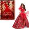 Barbie 2024 Holiday Barbie Dolls, Seasonal Collector Toy, Barbie Signature, Plaid Gown with Red Bow, Displayable Packaging, Light Brown Hair - 1