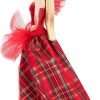 Barbie Signature Doll, 2024 Holiday Blonde Fashion Doll Wearing Gown with Plaid Skirt, Seasonal Collector Gift in Displayable Packaging - 5