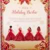 Barbie Signature Doll, 2024 Holiday Blonde Fashion Doll Wearing Gown with Plaid Skirt, Seasonal Collector Gift in Displayable Packaging - 6