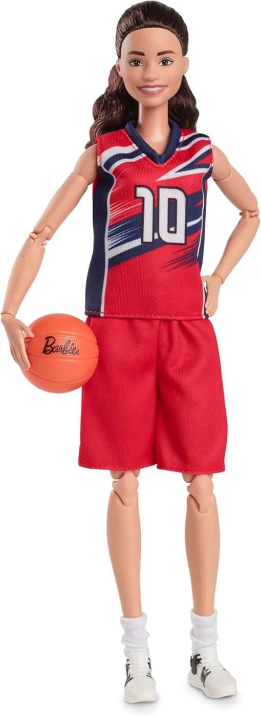 Barbie Signature Doll, Sue Bird with No. 10 Uniform Clothes & Basketball Accessory - 1
