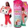 Barbie Cutie Reveal Doll & Accessories with Animal Costume & 10 Surprises Including Color Change, Kitten as Red Panda in Costume-Themed Series - 1