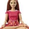 Barbie Made to Move Doll, Curvy, with 22 Flexible Joints & Long Straight Red Hair Wearing Athleisure-wear for Kids 3 to 7 Years Old - 3