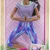 Barbie Made to Move Doll with 22 Flexible Joints & Curly Brunette Ponytail Wearing Athleisure-wear for Kids 3 to 7 Years Old - 6