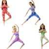 Barbie Made to Move Doll with 22 Flexible Joints & Curly Brunette Ponytail Wearing Athleisure-wear for Kids 3 to 7 Years Old - 7