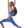 Barbie Made to Move Doll with 22 Flexible Joints & Curly Brunette Ponytail Wearing Athleisure-wear for Kids 3 to 7 Years Old - 8