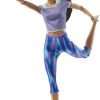 Barbie Made to Move Doll with 22 Flexible Joints & Curly Brunette Ponytail Wearing Athleisure-wear for Kids 3 to 7 Years Old - 9