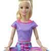 Barbie Made to Move Doll with 22 Flexible Joints & Long Blonde Ponytail Wearing Athleisure-wear for Kids 3 to 7 Years Old - 5