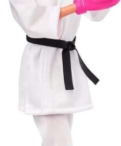 Barbie Olympic Games Tokyo 2020 Karate Doll with Karate Uniform, Tokyo 2020 Jacket, Medal, Helmet, Sparring Gloves and Sandals for Ages 3 and Up - 1