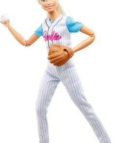 Barbie Ultra-Flexible Baseball Doll with Mitt - 1
