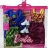 Barbie Clothes, Fashion & Accessories Pack Fashion Dolls, Set Includes 2 Complete Looks with Vibrant Outfits & Styling Pieces - 4