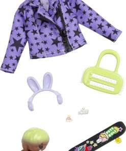 Barbie Extra Pet & Fashion Pack with 7 Pieces Including Puppy, Pet Accessories & Fashion Pieces Doll - 1