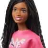 Barbie It Takes Two Doll, Brooklyn Fashion Doll with Braided Hair, Pink NYC Shirt, Metallic Skirt & White Shoes - 3