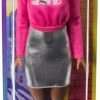 Barbie It Takes Two Doll, Brooklyn Fashion Doll with Braided Hair, Pink NYC Shirt, Metallic Skirt & White Shoes - 7