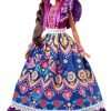 Barbie Signature Doll, 2022 Dia De Muertos Collectible, Traditional Ruffled Dress with Flower Crown & Calavera Face Paint - 1