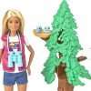 Barbie Wilderness Guide Doll and Playset, Blonde Fashion Doll with 10 Animal Figures, Tree, Rainbow and More - 5