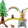Barbie Wilderness Guide Doll and Playset, Blonde Fashion Doll with 10 Animal Figures, Tree, Rainbow and More - 6