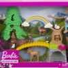 Barbie Wilderness Guide Doll and Playset, Blonde Fashion Doll with 10 Animal Figures, Tree, Rainbow and More - 7