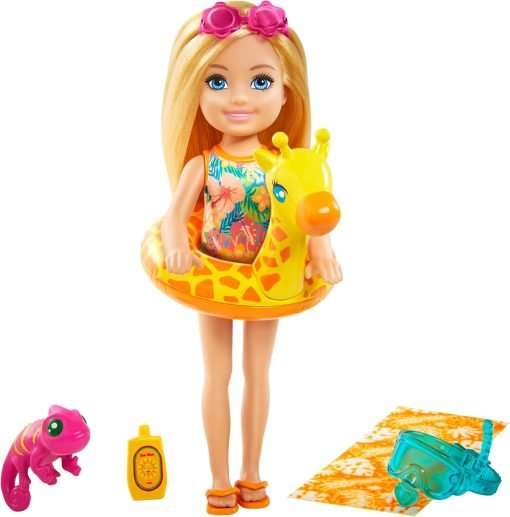 Barbie and Chelsea The Lost Birthday Playset with Chelsea Doll (Blonde, 6-in), Jungle Pet, Floatie and Accessories, Gift for 3 to 7 Year Olds - 1