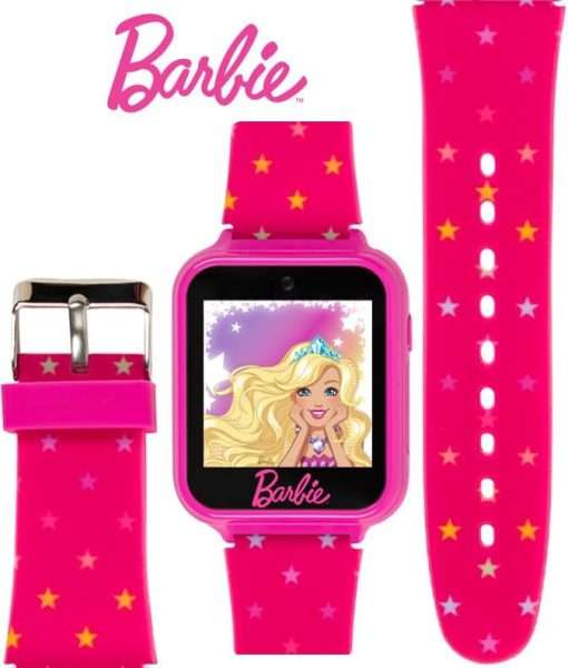 Accutime Kids Mattel Barbie Pink Educational Learning Touchscreen Smart Watch Toy for Girls, Boys, Toddlers - Selfie Cam, Learning Games, Alarm, Calculator, Pedometer & More - 6