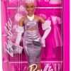 Barbie Deluxe Style Doll #1 in Barbiecore Outfit, Pink Hair and Glossy Pink Dress with Accessories Like Velvet Gloves, Money Purse, and More - 6