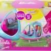 Barbie Helicopter with Spinning Rotors, Pink and Blue 2-Seater Design with Seatbelts and Pilot Controls - 6