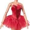Barbie Inspiring Women Doll, Maria Tallchief Collectible in Firebird Ballet Costume, Sparkly Red Dress with Bejeweled Hairpiece - 4