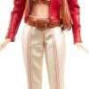 Barbie Signature My Scene Doll & Accessories, in Y2K-Inspired Outfit with Pleather Jacket, Flare Pants, Saddle Bag & Display Stand - 2