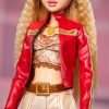 Barbie Signature My Scene Doll & Accessories, in Y2K-Inspired Outfit with Pleather Jacket, Flare Pants, Saddle Bag & Display Stand - 4
