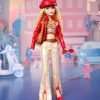 Barbie Signature My Scene Doll & Accessories, in Y2K-Inspired Outfit with Pleather Jacket, Flare Pants, Saddle Bag & Display Stand - 5